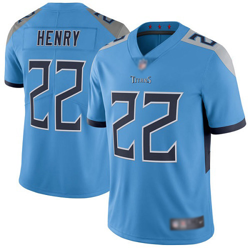 Tennessee Titans Limited Light Blue Men Derrick Henry Alternate Jersey NFL Football #22 Vapor Untouchable->tennessee titans->NFL Jersey